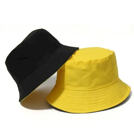 Men's Bucket Hat Sun Hat Fishing Hat Boonie hat Hiking Hat Orange / Blue Yellow / Blue Cotton Streetwear Stylish Casual Outdoor Daily Going out Plain - Image 5