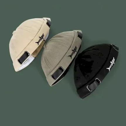 Unisex Docker Cap Brimless Hats Black Green Cotton Travel Beach Outdoor Vacation Plain Adjustable 2025 - Image 4