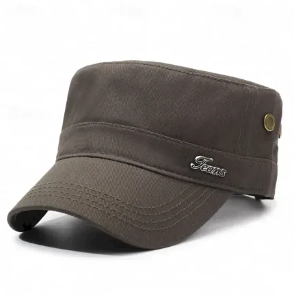 Men's Flat Cap Sun Hat Trucker Hat Black Navy Blue Polyester Metal Fashion Casual Street Daily Plain Adjustable Sunscreen Breathable 2025 - Image 4