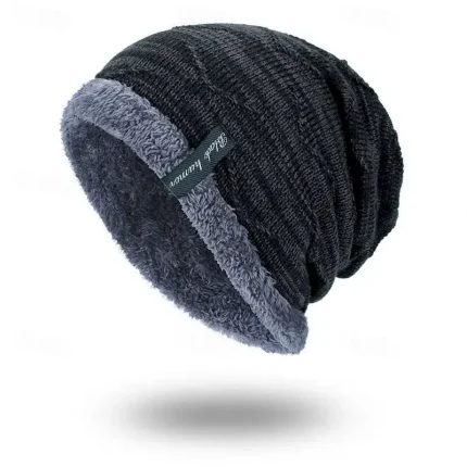 Hat Protective Hat Men's Black Gray Wine Outdoor Daily Pure Color Pure Color Warm / Fall / Winter 2025 - Image 4