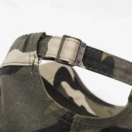 Men's Flat Cap Sun Hat Trucker Hat Black Green Polyester Fashion Casual Street Daily Camo / Camouflage Adjustable Sunscreen Breathable 2025 - Image 4