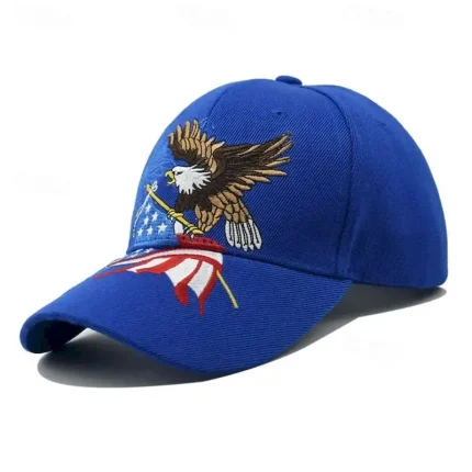 Men's Baseball Cap Sun Hat Trucker Hat Black White Cotton Embroidered Fashion Casual Street Daily Eagle Adjustable Sunscreen Breathable 2025 - Image 3