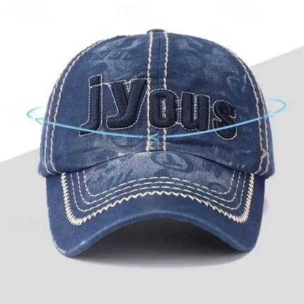 Men's Baseball Cap Sun Hat Trucker Hat Black Blue Cotton Polyester Embroidered Fashion Casual Daily Wear Weekend Letter Printed Adjustable Sunscreen B - Image 5