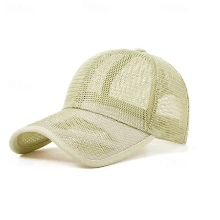 Men's Baseball Cap Sun Hat Trucker Hat Black White 100% Cotton Mesh Fashion Casual Street Daily Plain Adjustable Sunscreen Breathable 2025 - Image 3