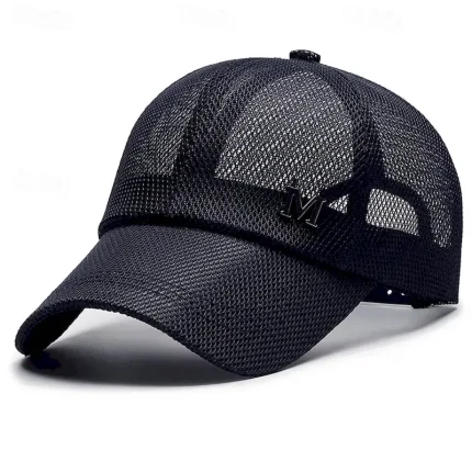 Men's Baseball Cap Sun Hat Trucker Hat Black Navy Blue Polyester Mesh Fashion Casual Street Daily Plain Adjustable Sunscreen Breathable 2025 - Image 6