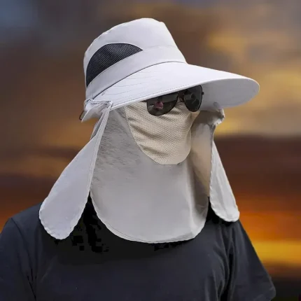 Sun Hat Bucket Hat Boonie hat Sun Hat with Neck Flap Waterproof UV Protection Summer Spring Drawstring Wide Brim Unisex Fishing Activity 2025 - Image 5