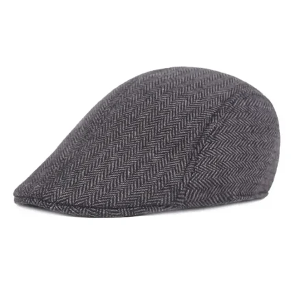 Men's Flat Cap Light Grey Dark Gray Cotton Streetwear Stylish 1920s Fashion Outdoor Daily Going out Graphic Prints Warm 2025