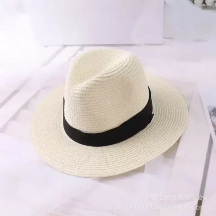 Women's Hat Straw Hat Sun Hat Portable Windproof Breathable Street Daily Weekend Splice Pure Color 2025 - Image 4