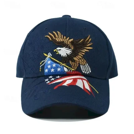 Men's Baseball Cap Sun Hat Trucker Hat Black White Cotton Embroidered Fashion Casual Street Daily Eagle Adjustable Sunscreen Breathable 2025 - Image 5