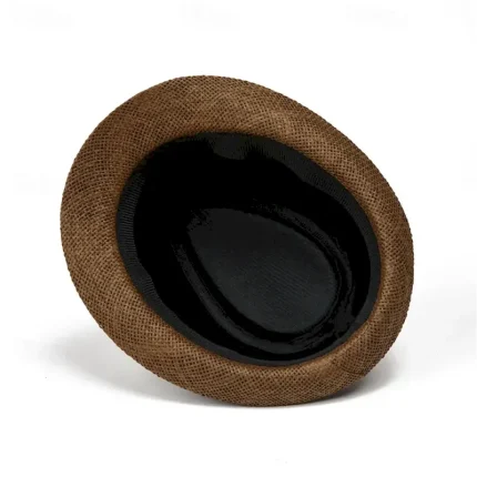 Men's Kentucky Derby Hat Sun Hat Bowler Hat Black khaki Licorice Fashion Casual Street Daily Color Block Geometic Sunscreen Breathable 2025 - Image 5