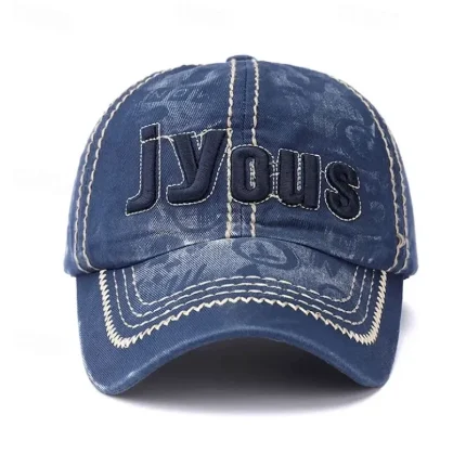 Men's Baseball Cap Sun Hat Trucker Hat Black Blue Cotton Polyester Embroidered Fashion Casual Daily Wear Weekend Letter Printed Adjustable Sunscreen B - Image 3