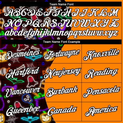 Custom Orange Brown-Black 3D Halloween Performance T-Shirt - Image 3