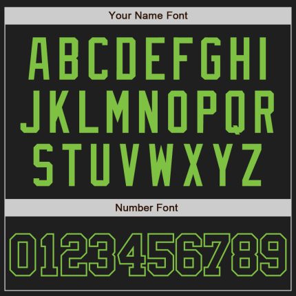 Custom Black Black-Neon Green Authentic Baseball Jersey - Image 5