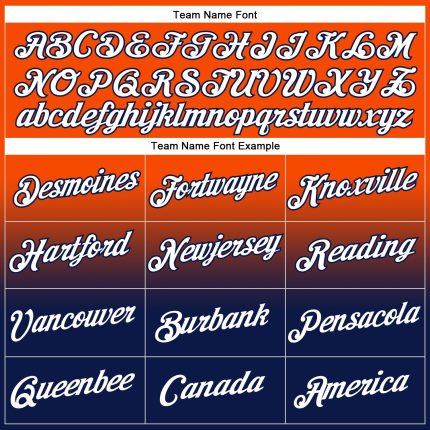 Custom Stitched Orange White-Navy Fade Fashion Sports Pullover Sweatshirt Hoodie - Image 3