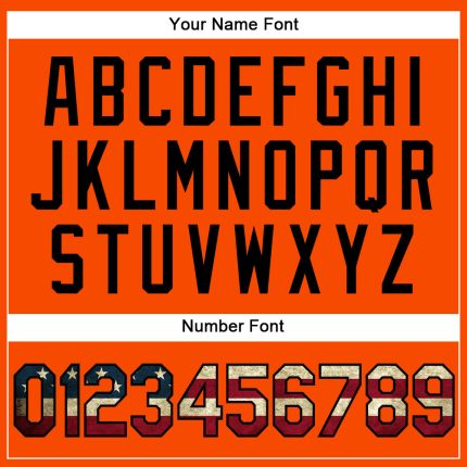 Custom Orange Vintage USA Flag-Black Performance Vapor Golf Polo Shirt - Image 5