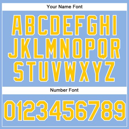 Custom Light Blue Yellow-White Performance Vapor Golf Polo Shirt - Image 5