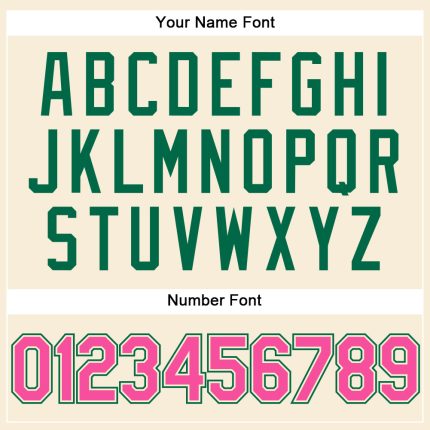 Custom Cream Pink-Kelly Green Performance Vapor Golf Polo Shirt - Image 5