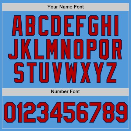 Custom Powder Blue Red-Navy Performance Vapor Golf Polo Shirt - Image 5