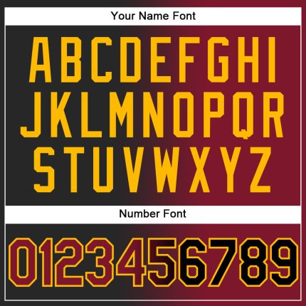 Custom Stitched Black Crimson-Gold Gradient Fashion Sports Pullover Sweatshirt Hoodie - Image 4