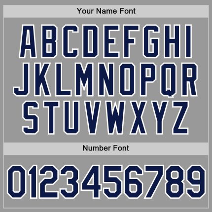 Custom Gray Navy-White Performance T-Shirt - Image 4