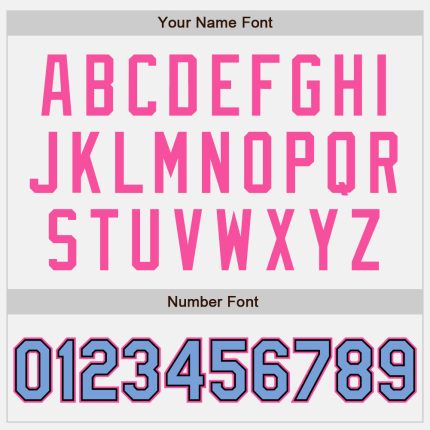 Custom White Light Blue Black-Pink Bomber Full-Snap Varsity Letterman Two Tone Jacket - Image 5