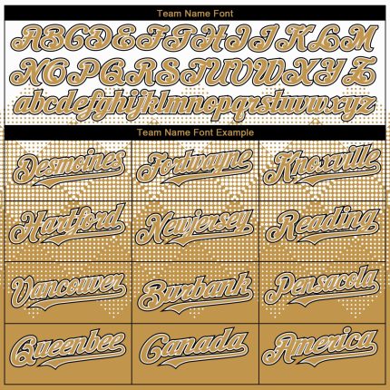 Custom White Old Gold-Black Gradient Square Shape 3D Pattern Design Bomber Full-Snap Varsity Letterman Hoodie Jacket - Image 4