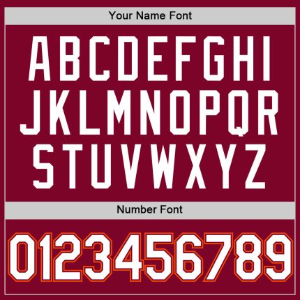 Custom Maroon White-Orange Authentic Throwback Baseball Jersey - Image 5