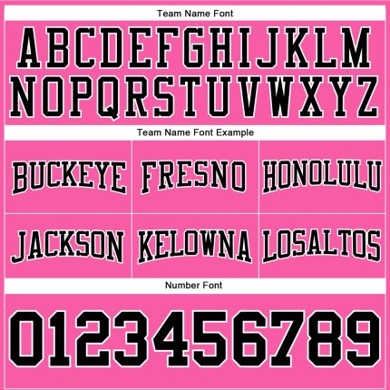 Custom Stitched Pink Black-White Football Pullover Sweatshirt Hoodie - Image 3