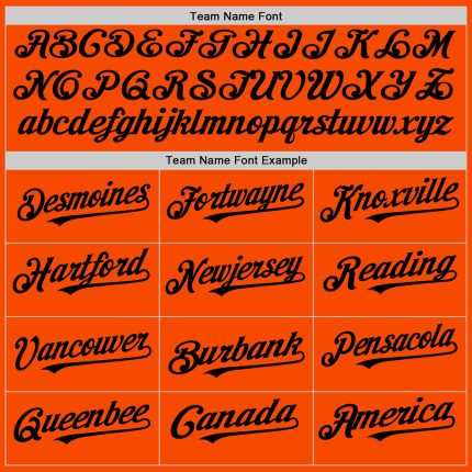 Custom Orange White-Black Pinstripe Authentic Split Fashion Baseball Jersey - Image 4