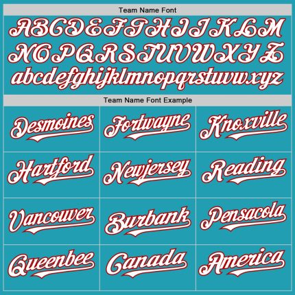 Custom Teal White-Red Mesh Authentic Throwback Baseball Jersey - Image 4