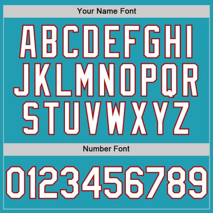 Custom Teal White-Red Mesh Authentic Throwback Baseball Jersey - Image 5