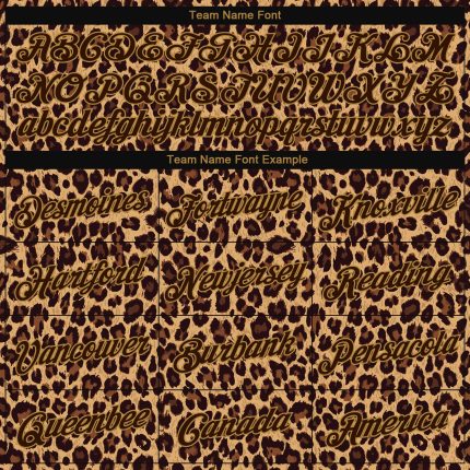 Custom Stitched Brown Brown-Old Gold 3D Pattern Design Leopard Sports Pullover Sweatshirt Hoodie - Image 3