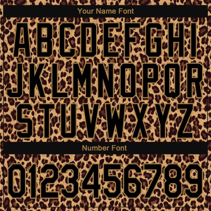 Custom Stitched Brown Brown-Old Gold 3D Pattern Design Leopard Sports Pullover Sweatshirt Hoodie - Image 4