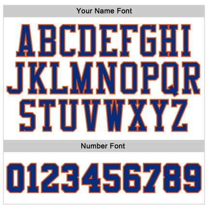 Custom Stitched White Royal Pinstripe Royal-Orange Sports Pullover Sweatshirt Hoodie - Image 3